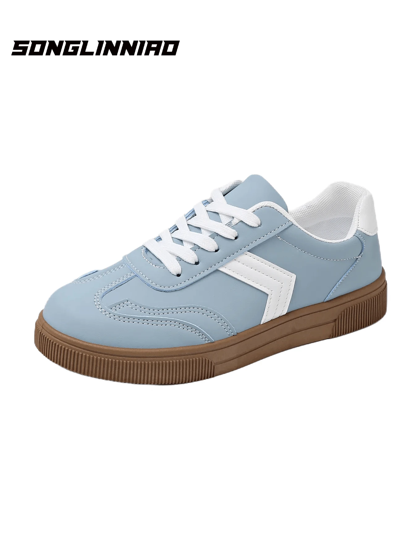 SONGLINNIAO Retro Design Lace-Up Lightweight Running Shoes For Women
