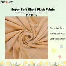 CHEONET 1片/2片/4片装超柔软弹力预裁毛绒面料 | 50x160厘米/19.7x62英寸,纯色,适用于DIY缝纫、工艺品、服装、家纺、拼布,仅限手洗 - 彩色 - 查看 55