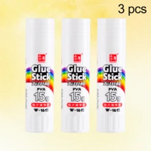 WUQIANNIAN 3pcs/Set Formaldehyde-Free Quick Drying Glue Sticks, Solid Glue, Office Supplies, Adhesive Tape, High Viscosity Craft Consumables, School Supplies - 9g/15g/21g/36g - White - View 10