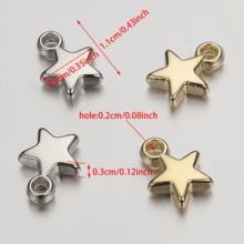 100pcs Fashion CCB Star Pentagram Pendant DIY Jewelry Accessories For Necklace And Bracelet - Random Color Mixing - View 5
