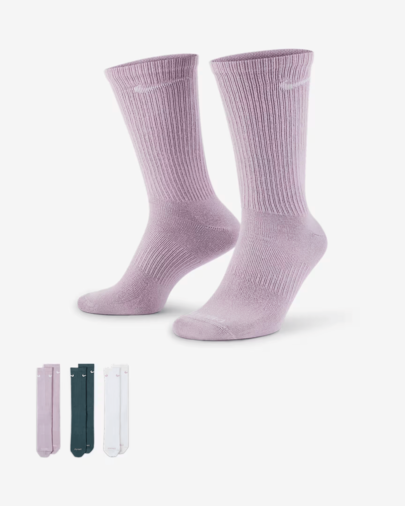 Nike Men's U NK EVRY PLUS LTWT CREW 3PR Mid Socks Discount Pack SX6891-909