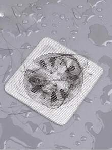 50片装淋浴/浴缸毛发收集器 - 易于使用，排水过滤贴纸，一次性排水盖，适用于淋浴间、水槽和洗衣房，易于粘贴，防止毛发堵塞排水盖，一次性排水过滤器，浴室毛发收集塞，排水盖，厨房水槽过滤器，一次性淋浴排水毛发收集器，排水过滤贴纸，浴室浴缸毛发堵塞塞，浴室配件