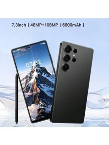 S25Ultra Touchscreen Smartphone 12GB+512GB, 6.8-Inch HD Display, 50MP+13MP Camera, 5000mAh Battery, Dual SIM, Dual Standby, Stylus, Global Use - Headphones, Type-C Charging Cable, Phone Case, Screen Protector - Perfect Christmas Gifts - 灰色 - 查看 4