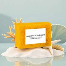 4pcs Turmeric Facial Cleansing Set, Including 30 Facial Wipes, 1/3/5 Pieces Of Handmade Turmeric Kojic Acid Soap, And 1 Bottle Of Turmeric And Damascus Rose Facial Cleansing Mousse. It Provides Deep Cleansing And Moisturizing, Contains A Large Amount Of Curcumin, Vitamin E, And Rose Essence, And Is Suitable For The Face And Body With A Natural And Mild Formula. - 黃色 - 查看 9