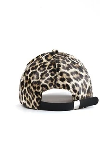 1 szt. NY (NOWY JORK) Czapka z haftowanym nadrukiem w panterkę, retro kapelusz przeciwsłoneczny z zakrzywionym rondem, modna, szykowna czapka baseballowa w stylu ulicznym dla kobiet