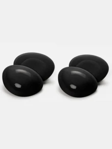 1 Pair Self-Adhesive Bra Pads For Women, Suitable For Bras, Swimwear Or Bikinis, Suitable For Larger Busts, Thickened Invisible, Applicable For Swimwear, Bikinis And Push-Up Bras, Regular Bra Cups - Black - View 5