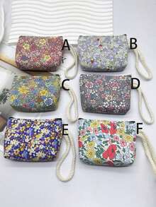 6pcs/Set Fashion Mini Corduroy Coin Purses With Keychain - Casual & Stylish, Suitable For Storing Keys, Cables, Coins And Rings - Easy To Clean And Washable - Multiple Colors Available, Perfect Gift For Friends, Great Value. Can Also Be Used As Cable Organizer, Minimalist Mini Bag, Sanitary Pad Pouch, Makeup Bag, Holiday/Winter Cosmetic Storage, Back To School Supplies, Etc.