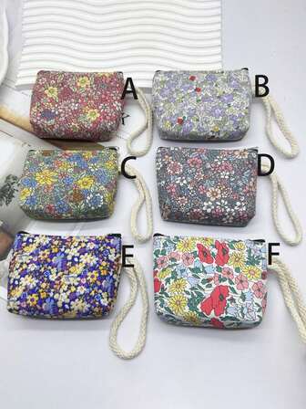 一套6个时尚迷你灯芯绒零钱包，带钥匙扣 - 休闲时尚，非常适合存放钥匙、数据线、硬币和戒指 - 易于清洁和水洗 - 多种颜色可选，是送给朋友的完美礼物，物超所值。也可作为数据线收纳包、简约迷你包、卫生巾包、月经垫包、化妆包、假日/冬季化妆品收纳包、返校用品等使用。