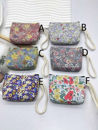 6个/套 时尚迷你灯芯绒零钱包，带钥匙扣 - 休闲时尚，适合存放钥匙、数据线、硬币和戒指 - 易于清洁和水洗 - 多种颜色可选，是送给朋友的完美礼物，物超所值。也可作为数据线收纳包、极简迷你包、卫生巾收纳袋、化妆包、假日/冬季化妆品收纳包、返校用品收纳包等使用。