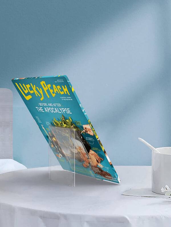 1 transparentes Bücherregal, Acryl Bücherregal, transparentes Ausstellungsregal, Schreibtisch Regal, Bücher, Schreibwaren, Schulanfang