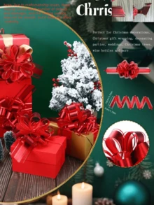 10pcs-Drawstring Bow Gift Wrapping Ribbon Drawstring Bow For Christmas, Wedding Baskets, Valentine's Day, Multi-Color Wrap Accessories For Gift Wrapping, Holiday Decorations, Drawstring Bow Ribbon Gift, 6 Inch Soft Color Gift Wrapping Bow, Perfect For Mother's Day Gifts, Weddings, Birthdays, Graduation Party Baskets, Holiday Decorations In Spring And Summer