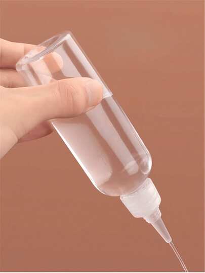 1/3/5/7/10/12pcs Pointed Squeeze Bottles, Plastic Pump Bottles, Rinse Bottles, Empty Liquid Packaging Containers, 50ml Or 100ml, Cosmetic Mini Refillable Bottles, Essential For Beauty Salons, Lotion Bottles, Travel Size Refillable Containers