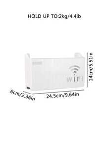 1 Hộp lưu trữ bộ định tuyến WiFi treo tường – Trang trí nhà hiện đại mùa thu, Tổ chức phòng tiết kiệm không gian với quản lý cáp, Kệ treo tường thẩm mỹ cho phòng khách, phòng ngủ và văn phòng – Phụ kiện cải thiện nhà cửa năm 2025 - Nhiều màu - Xem 10