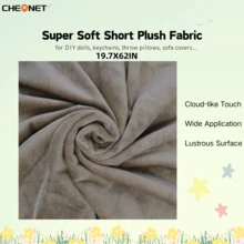 CHEONET 1片/2片/4片装超柔软弹力预裁毛绒面料 | 50x160厘米/19.7x62英寸,纯色,适用于DIY缝纫、工艺品、服装、家纺、拼布,仅限手洗 - 彩色 - 查看 63