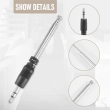 Radio Antenna 3.5Mm 4 Sections Telescopic FM Antenna Radio For Mobile Cell Phone Mp3 Mp4 Audio Equipment - màu đen - Xem 6