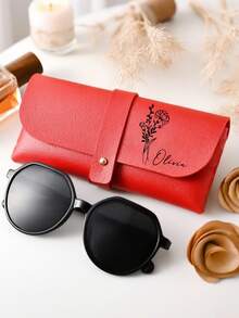 Personalized Leather Glasses Case, Soft Glasses Box, Bridesmaid Gift, Wedding Party Favors, Anniversary Gift, Mothers Day Gift, Gift For Her - Multicolor - View 7