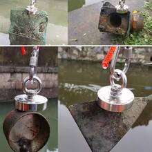 1pc Heavy-Duty Magnet Magnetism Hook Fishing Magnet With Stainless Steel Ring, High-Power Diameter Round 2.95inch Magnet Hook,For Ocean Retrieval Magnet Underwater Magnet River Salvage Magnet