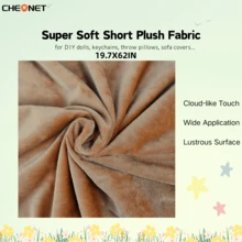 CHEONET 1片/2片/4片装超柔软弹力预裁毛绒面料 | 50x160厘米/19.7x62英寸,纯色,适用于DIY缝纫、工艺品、服装、家纺、拼布,仅限手洗 - 彩色 - 查看 76