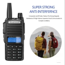 Walkie Talkie Baofeng Uv82 Uhf/vhf 128 Canale 8km Bandas De Frecuencia 25 | 12.5khz Color Negro - Negro - Ver 5
