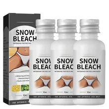 (3Pcs)Snow Bleach Cream For For Private Part, Intimate Areas-Underarm, Neck, Armpit, Knees, Elbow Face And Body Skin - 白色 - 查看 7