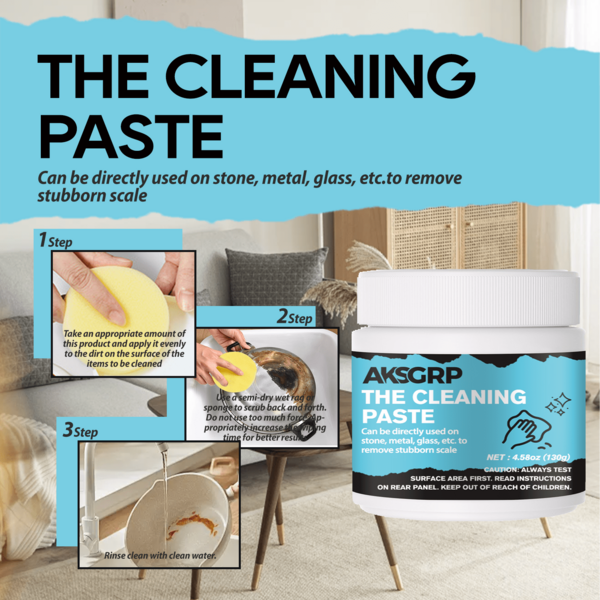 All-Purpose Cleaning Paste, Powerful Stain Remover For Sneakers, Leather Goods Cleaning And Renewal