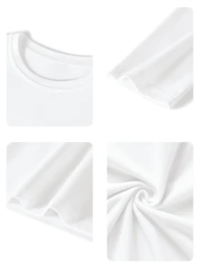 1 chiếc áo thun dài tay cổ tròn in hình đồ họa nhiều màu sắc dành cho bé gái, trang phục mùa thu dành cho học sinh - Chiếc áo thun in hình sống động chắc chắn sẽ làm các bé mỉm cười. "Chúa ở trong nàng, nàng sẽ không gục ngã" - Trang phục ngày Valentine - trắng - Xem 7