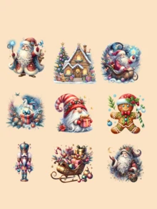 Dekorasi Kamar Anak yang Disesuaikan, Sarung Kursi, Pola yang Dapat Disesuaikan, Eksklusif Natal - Merah - View 7