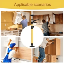 Heavy Duty Telescopic Cabinet Lift Support Adjustable Height (11.81-45.28 Inches) Steel Frame, Suitable For Cabinet Installation, Drywall Installation, Heavy Duty Baseless - For Professional Contractors And DIY Users - Sturdy Lifting Support Pole, Suitable For Construction, Renovation, Warehouse - Space-Saving Design, Can Be Used To Store Renovation Tools, Compact Storage, Durable, Suitable For Home Renovation - Multicolor - View 2