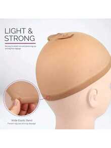 4pcs Wig Caps, Stretchy Nylon Wig Caps, Lace Front Wig Caps For Women, Suitable For Home, Performance, Wedding, All Seasons