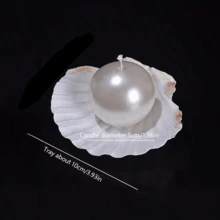 قطعة واحدة، شمع اللؤلؤ الصدفي، شموع العلاج بالروائح، شموع ديكور المنزل، شموع الزفاف، شموع العشاء الرومانسي الفاخرة بالروائح والؤلؤ، شموع صدفية بالروائح الجوية، هدايا مثالية للعطلات