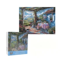 1000 Piece Chinese Traditional Architecture Puzzle - Large Size 50.04x70.1 Cm, High Quality Thick And Durable Paper Pieces, Intermediate Skill Level, Portable Rectangular Art Decor, Frameless, Ideal For DIY Enthusiasts, Great Gift For Birthday, Christmas, Halloween, Thanksgiving