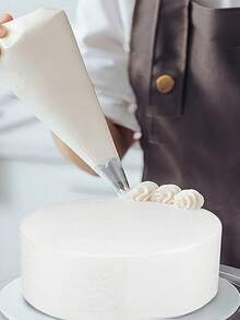 1pc Round White Foam Cake Model, Foam Model For Diy Cake Decorating Practice And Wedding Decorations, Flower Decorations, Cake Making, Baking Displays, Christmas Party Cakes, Valentine'S Day, Easter, Halloween, And Other Holiday Party Cake Decorations, And Hotel Cake Model Props