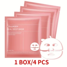 Collagen Deep Facial Mask, Including Moisturizing Facial Mask, Collagen, Hyaluronic Acid, Alcohol-Free, Suitable For All Light Beige Types, Unisex-Adult, Light Beige Care, Local Warehouse - Mask - View 12