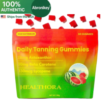 Abronikey Natural Tanning Gummies – Astaxanthin, Lycopene & Beta Carotene – Glow Support With Antioxidants – Vegan, Non-GMO – Sour Watermelon – 60 Count - Pack of 1 - 查看 1