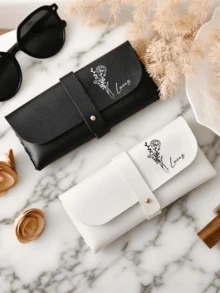 Personalized Leather Glasses Case, Soft Glasses Box, Bridesmaid Gift, Wedding Party Favors, Anniversary Gift, Mothers Day Gift, Gift For Her - Multicolor - View 6