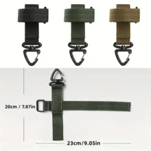 1/2/3 Stück Outdoor Camping Taktischer Gürtel Taktisches Ausrüstungsclip Nylon Schlüsselring Halter Outdoor Wandern Haken Schnalle Militärische Utility Aufhänger Kompatibel