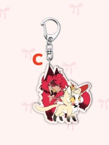 1 móc khóa Acrylic hoạt hình Anime, móc khóa hình quả bí ngòi in hình Vicky Charlie Alastor, móc khóa xe hơi. Phụ kiện túi xách hàng ngày, móc khóa túi xách, dây đeo, móc chìa khóa. Lý tưởng cho bạn trai, bạn gái, thành viên gia đình, bác sĩ, y tá, quà tặng tiệc tùng, trang trí điện thoại di động, v.v. Móc khóa túi xách Giáng sinh, phụ kiện xe hơi, ý tưởng quà tặng cho giáo viên, chị gái - Nhiều màu - Xem 12