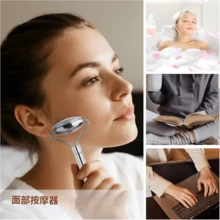 Gua Sha Facial Tools And Facial Roller Set, Daily Skincare Facial Massage Tools For Women, Cooling Stainless Steel Facial Sculpting Eye Roller Gua Sha Tool, Suitable For Daily Use Or As A Self-Care Gift For Women - Silver - 銀色 - 查看 11