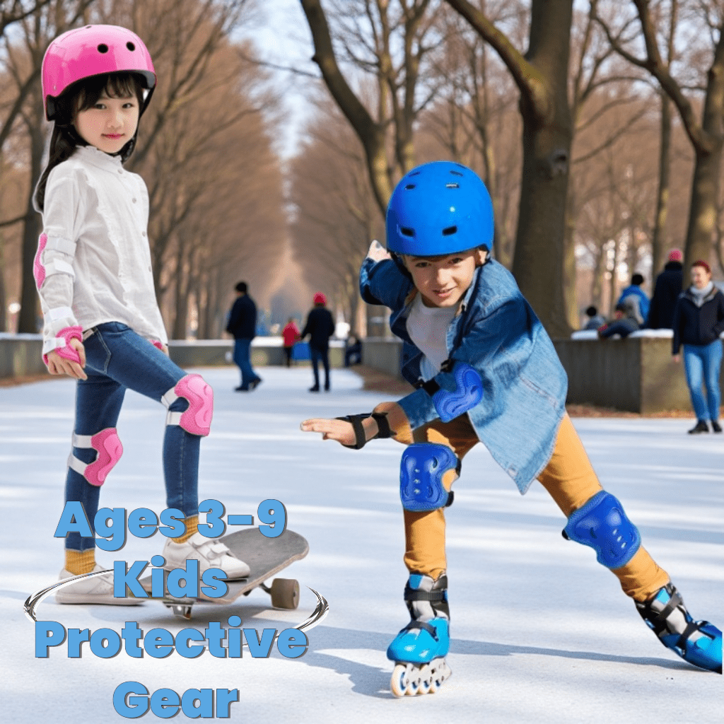 Triple Protection, Endless Adventure! Give Your Kids Freedom To Explore Safely With Our Upgraded 6PCS Protective Gear Set. Specially Designed For Active Kids Aged 3-9 Years, This Lightweight Armor Absorbs Impacts During Biking, Skating, Skateboarding, Scooter Rides And Other Outdoor Sports.