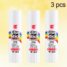 WUQIANNIAN 3pcs/Set Formaldehyde-Free Quick Drying Glue Sticks, Solid Glue, Office Supplies, Adhesive Tape, High Viscosity Craft Consumables, School Supplies - 9g/15g/21g/36g - White - View 11