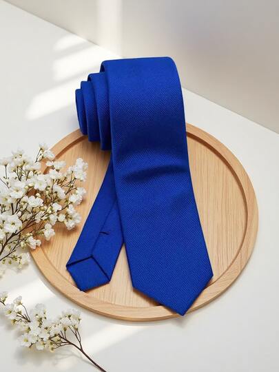 1 pieza Corbata azul marino de 3,15 pulgadas para hombre, corbata formal casual de moda para boda y fiesta