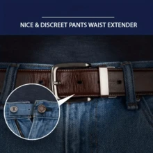 3/4pcs Elastic Waist Extender, Adjustable Pants Waist Extender, Jeans Waist Extender, Waist Button Elastic Adjuster