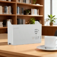 2 szt./1 szt. Uchwyt do routera bezprzewodowego, łatwy w montażu – schowek na ścianę bez wiercenia, polerowana powierzchnia, wielofunkcyjny organizer do domu i biura, praktyczny haczyk, półka ścienna na Wi-Fi, schowek na router, organizer na kable do salonu bez wiercenia, schowek na ścianę, bezprzewodowy Wi-Fi, dekoder TV