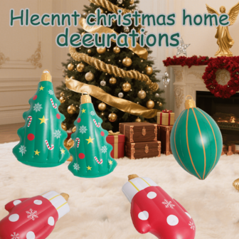 Décoration de Noël gonflable, boule de Noël gonflable, boule de Noël gonflable pour l'extérieur, convient pour les fêtes en plein air, les fêtes à thème, les fêtes de Noël