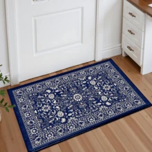 1pc Pattern Printed Rug, Faux Wool Mat - Highly Absorbent, Easy To Clean, Suitable For Home Decor, Farmhouse, Entryway, Indoor, Room, Kitchen, Dining Room, Small Office/Home Office, Sink, Laundry Room, Doormat, Kitchen Mat, Non-Slip Mat - Multicolor - View 30