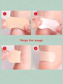 70/35/14 件防跟鞋垫和脚趾贴，适用于高跟鞋、皮鞋、运动鞋、脚踝保护垫 - 杏色 - 查看 3