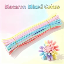 Pipe Cleaners Craft Macaroon, 100 Pieces Macaroon Color Pipe Cleaners Craft Chenille Stems, 7 Assorted Colors Macaroon Pipe Cleaners Crafts, Back To School Gifts, Bulk Pipe Cleaners Fuzzy Wire Chenille Stems For DIY Art And Craft Projects Flowers Creative Gift Party Decorations Back To School Decorations (12 Inch X 6 Mm) - Multicolor - View 13