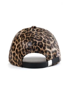 1 szt. NY (NOWY JORK) Czapka z haftowanym nadrukiem w panterkę, retro kapelusz przeciwsłoneczny z zakrzywionym rondem, modna, szykowna czapka baseballowa w stylu ulicznym dla kobiet