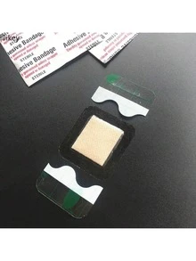 200片/50片/10片装防水伤口绷带敷料急救包，医用透明无菌胶带伤口护理绷带，隐形透明伤口敷料，PE材质，角色扮演、居家、户外聚会、节日派对必备 - 彩色 - 查看 10