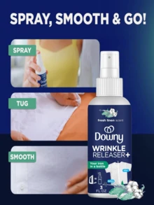 Spray multifuncional anti-arrugas, tamaño de viaje - incluye desodorante, agente antiestático, ambientador de tela y ayuda para planchar. Adecuado para ropa, ayuda a eliminar las arrugas, proporciona suavidad y comodidad, elimina la electricidad estática. Envío aleatorio de versiones antiguas y nuevas. - Multicolor - Ver 4